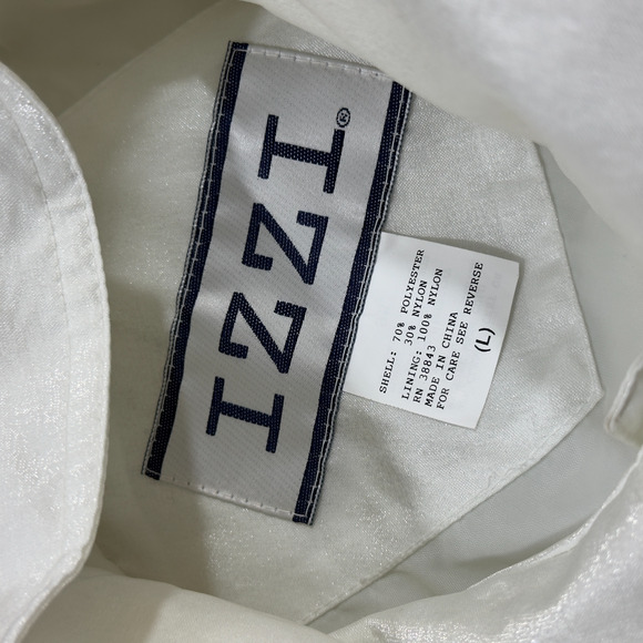 Izzi Mountain Parka Women's Large White Long Sleeve Hooded Drawstring Button-Up - Picture 8 of 10